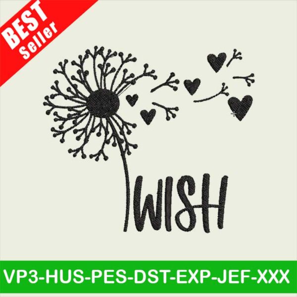 Dandelion embroidery designs