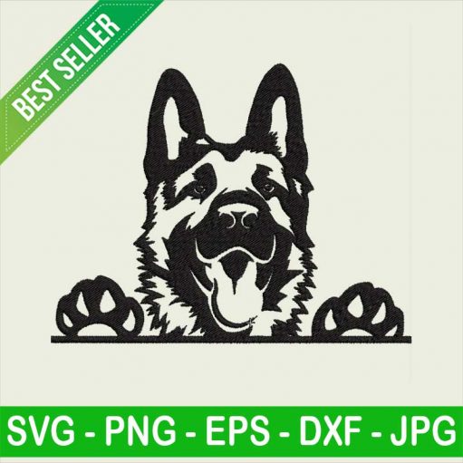 German Shepherd Embroidery design