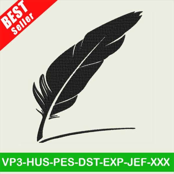 Feather embroidery designs