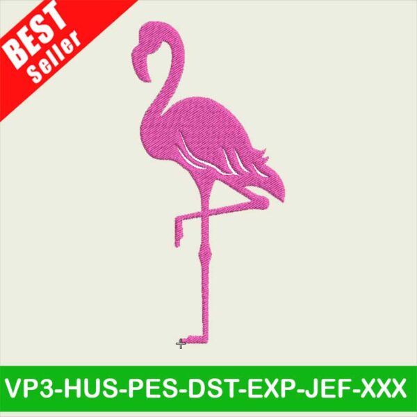 Flamingo embroidery designs