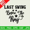 Last swing before the ring SVG
