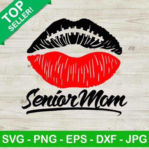 Senior Mom SVG, Senior Lips SVG, Senior Baseball Mom SVG