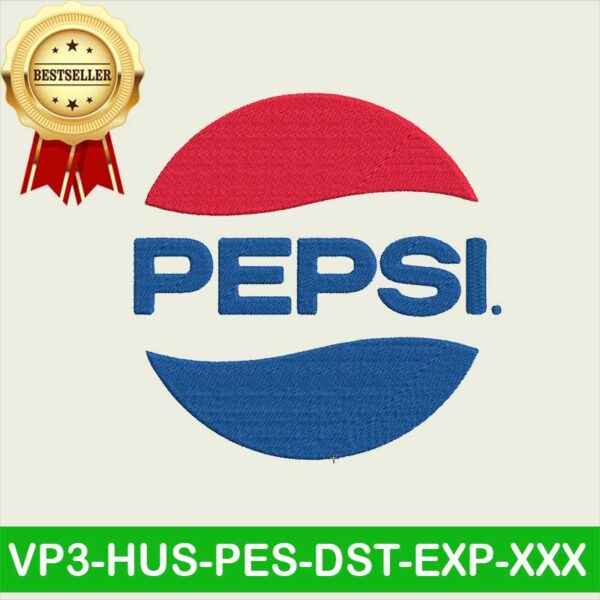 Pepsi logo Embroidery design