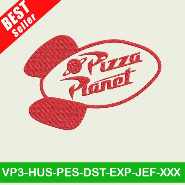 Pizza Planet embroidery designs