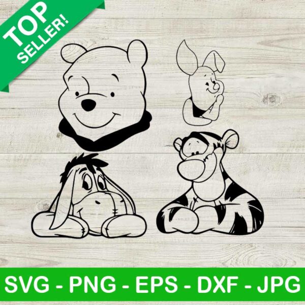 Winnie The Pooh Characters SVG, Winnie The Pooh And Friends SVG, Disney SVG