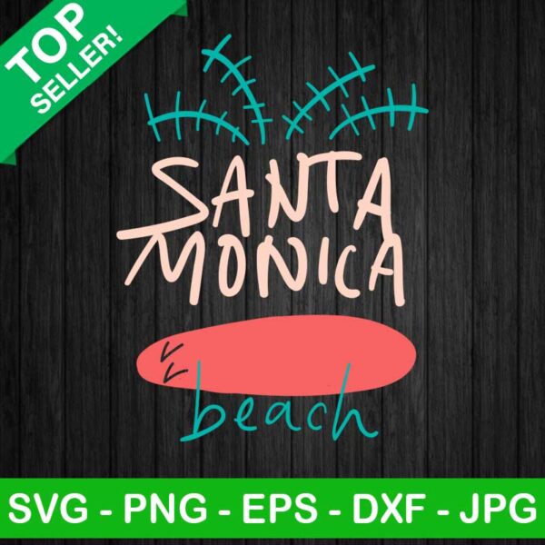 Santa Monica Beach SVG