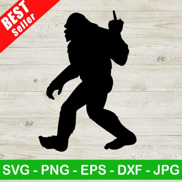 Bigfoot Middle Finger SVG