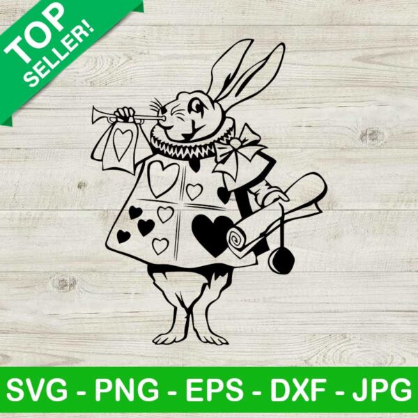Rabbit Alice In The Wonderland SVG