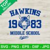 Hawkins Middle School 1983 SVG