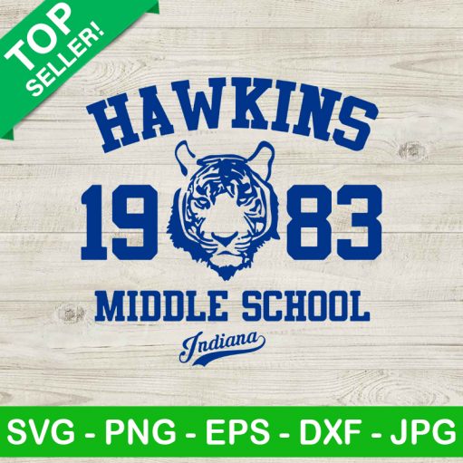 Hawkins Middle School 1983 Svg