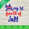 1St Fourth Of July Shark Svg