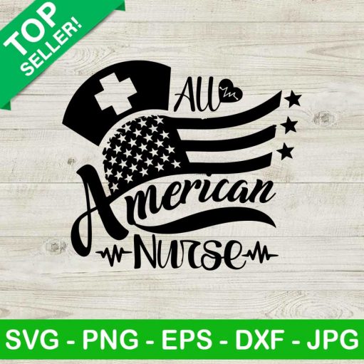 All American Nurse Svg