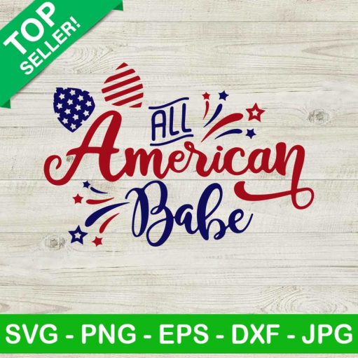 All American Babe Svg