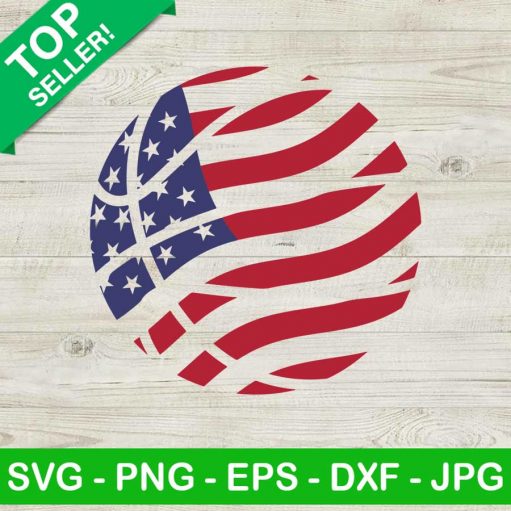 American Flag Basketball SVG