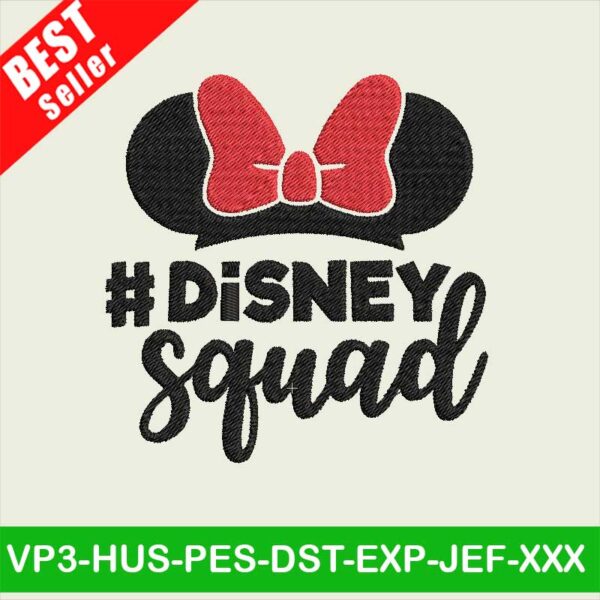 Disney Squad embroidery designs