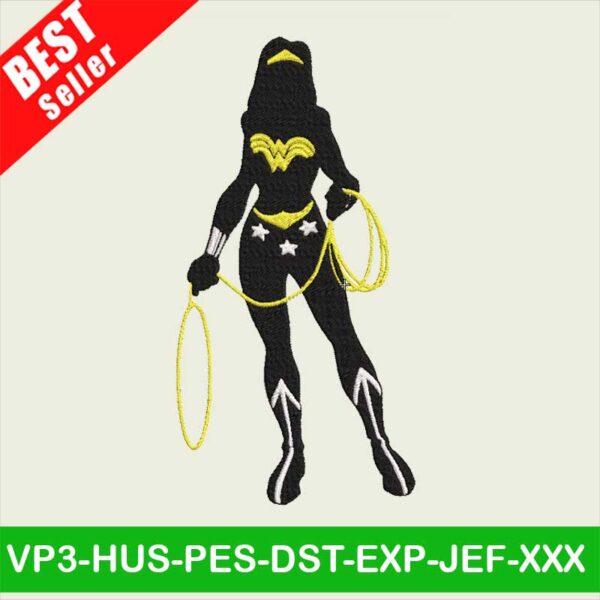 Wonder Woman embroidery designs