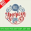 All American Girl embroidery designs