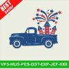 4th Of july Truck embroidery designs