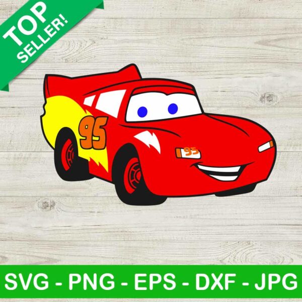 Disney Lightning Mcqueen Cars SVG
