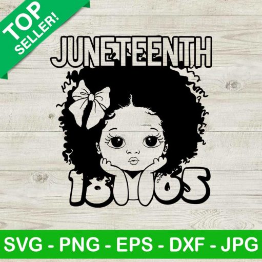 Black Baby Afro Girl 1865 SVG