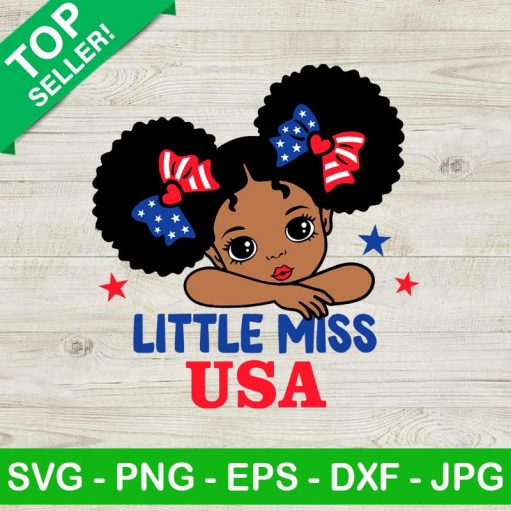 Little Miss USA SVG