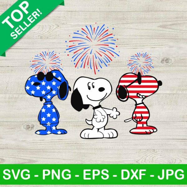 4th Of July Snoopy SVG
