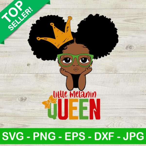 Little Melanin Queen SVG