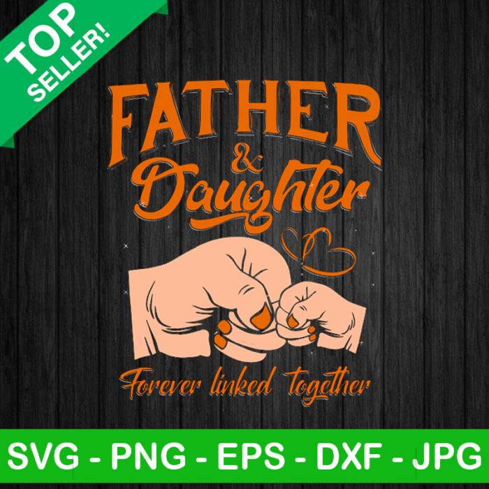 Father And Daughter Fist Bump SVG