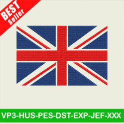 Great Britain Flag Embroidery Designs