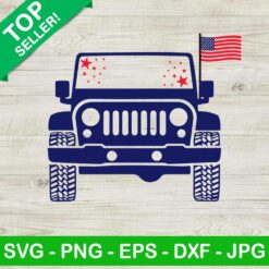 4th Of July Jeep SVG