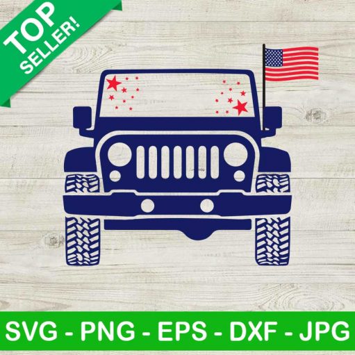 4th Of July Jeep SVG