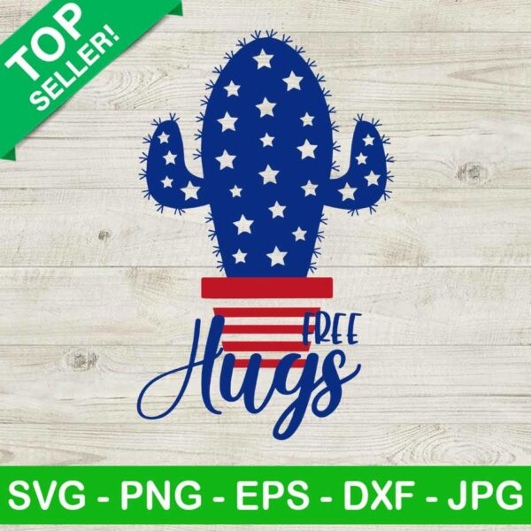Free Hugs Cactus SVG
