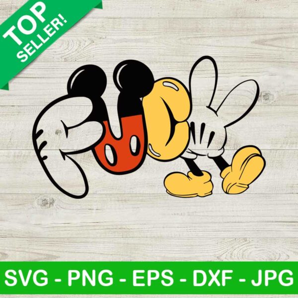 Mickey Fuck SVG