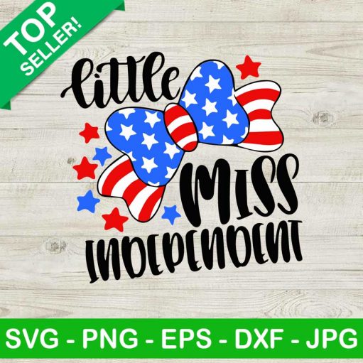 Little Miss Independence Day SVG