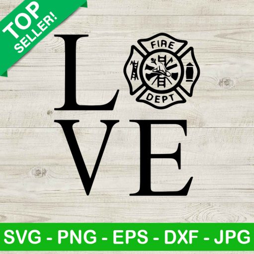 Firefighter Love SVG