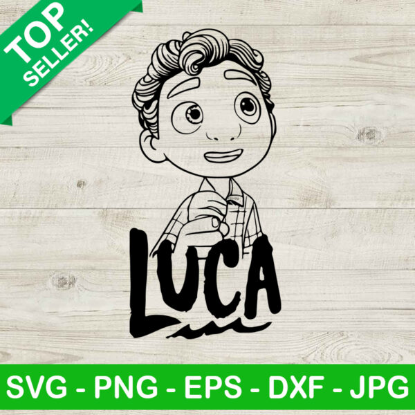 Disney Luca Face SVG