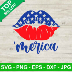 Merica Lips SVG