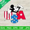 USA Mickey Mouse SVG