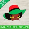 Afro Girl With Sun Hat Svg