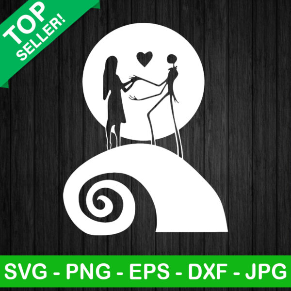 Jack Skellington And Sally SVG