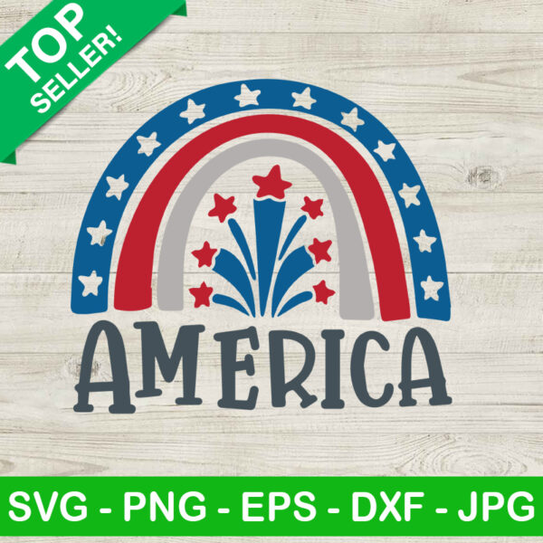 America Rainbow SVG