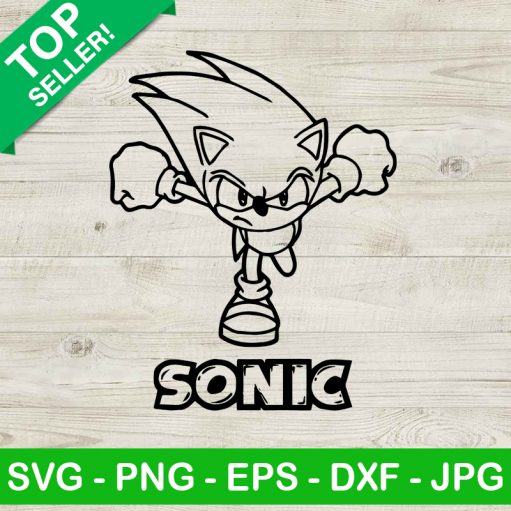 Sonic Hedgehog SVG, Sonic SVG, Sonic Cartoon SVG