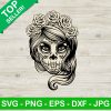 Sugar Skull Woman SVG