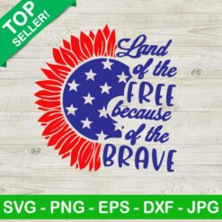American Flag Sunflower SVG