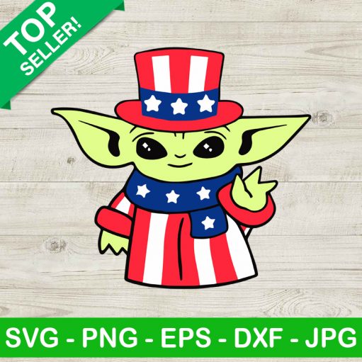 4Th Of July Yoda Svg