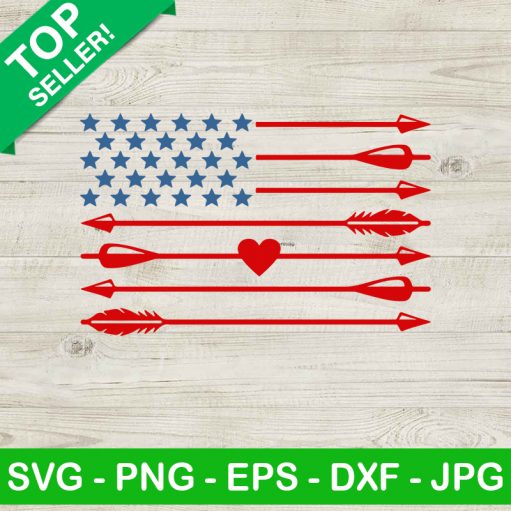 American Flag Arrow Svg