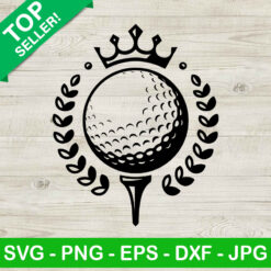Golf Ball With Crown SVG