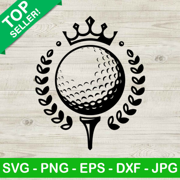 Golf Ball With Crown SVG