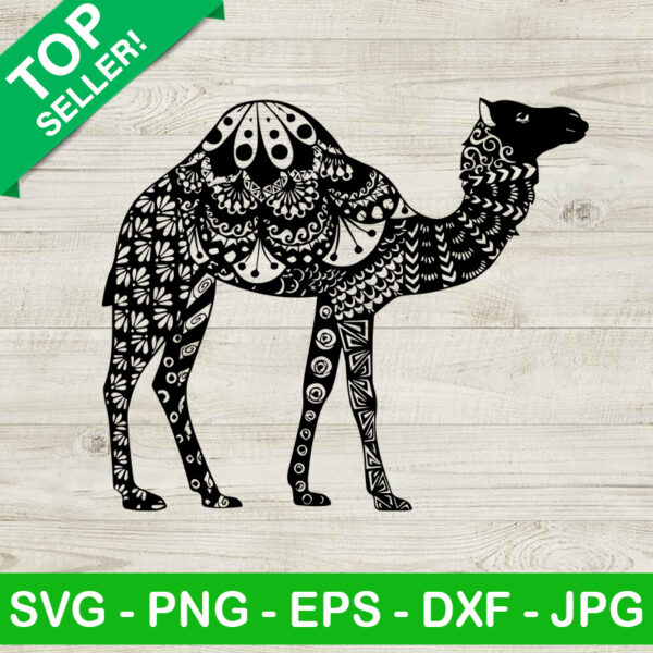 Zentangle Camel SVG