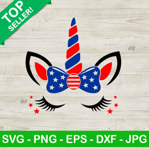 Independence Day Unicorn SVG